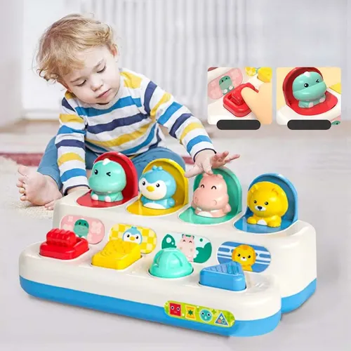 Interaktive Aktivität Pop-up-Spielzeug für Babys Ursache und Wirkung Spielzeug Baby Entwicklung