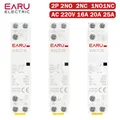 Contattore CA modulare domestico montato su guida Din 2P 16A 20A 25A 1NO 1NC 2NO 2NC AC 220V 230V 50/60Hz per Smart Home House Hotel