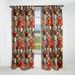 Designart "Rustic Bohemian Bliss Floral Pattern" Floral Blackout Curtain Panels