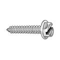 ZORO SELECT U28100.025.0300 Sheet Metal Screw, 1/4" x 3 in, Zinc Plated Steel