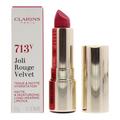 Clarins Joli Rouge Velvet Matte Moisturizing Long Wearing Lipstick No.713v Hot Pink 3.5g