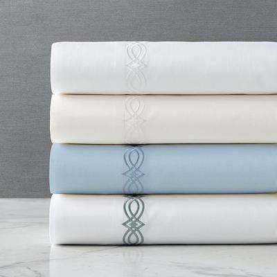 Frontgate Resort Collection™™ Diamond Lattice Sateen Sheet Set - Ivory, King - Frontgate