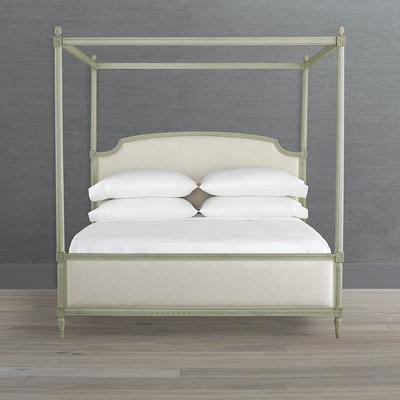 Etienne Canopy Bed - French Linen, French Linen Queen - Frontgate