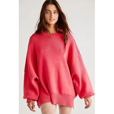 Easy Street Tunic at Free People in Strawberry Spritz, Size: Small