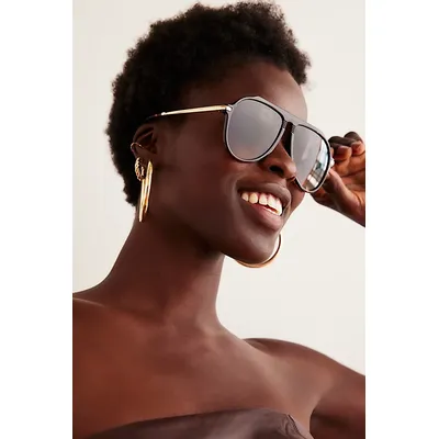 Ventura Oversized Aviator Sunglasses at Free People in Tort