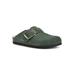 Women's Big Sur Mule by White Mountain in Green Suede Fur (Size 8 1/2 M)
