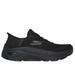 Skechers Women's Slip-ins Max Cushioning AF - Paramount Sneaker | Size 7.0 Wide | Black | Textile/Synthetic | Vegan | Machine Washable | Arch Fit