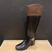 Michael Kors Shoes | Michael Kors Fulton Harness Black Riding Knee High Boots Shoes Flats 5.5 New | Color: Black/Brown | Size: 5.5