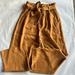 J. Crew Pants & Jumpsuits | J. Crew Mustard Paper Bag Waist With Tie Pants | Color: Brown/Orange | Size: 10