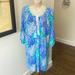 Lilly Pulitzer Dresses | Another Awesome Cozy Tasseled Dress By Lillie Pulitzer Sz Xl. Blue /Green | Color: Blue/Green | Size: Xl