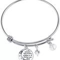 Disney Jewelry | Disney Winnie The Pooh Wishes Crystal Charm 3 Charms Bracelet In Silver Plated | Color: Silver | Size: Os