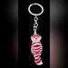 Disney Bags | Cheshire Cat Keychain Charm Bag Charm Backpack Charm | Color: Pink/White | Size: Os