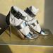 Michael Kors Shoes | Michael Kors Metallic Leather Amal Sandal | Color: Silver | Size: 6.5