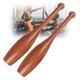 REOTEL Wood Indian Clubs Pair 2lb for Training Wooden Mace Exercise Club for Strength Training Rehabilitation Improves Grip Full Body Workout for Men Women,L