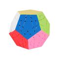 Willking Circular Megaminx Cube II Stickerless 3x3x3 Pentagonal Speed Cube Dodecahedron Magic Cube Puzzle