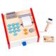 1 Set play cash register children cash register shopping till toy pretend cash register toy till with scanner kidcraft playset Play House Toy toddler calculator wooden Bamboo
