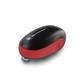 Kitchen Mama One-to-Go Electric Can Opener: Open Cans with One Press - Auto Detect & Cut Any Can Shape, with Auto-Stop, No Sharp Edges, Handy Lid Remover, Battery Powered (Red)