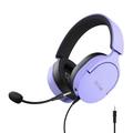 Trust Gaming GXT 489P Fayzo Gaming Headset für PC, PS5, PS4, Xbox Series X|S, Switch, 3,5-mm Klinke, 35% Recyclingkunststoff, Over-Ear Kopfhörer, Mikrofon mit Geräuschunterdrückung - Purpur