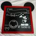 Disney Other | Disney Mickey Mouse My First Day Of Chalkboard Sign | Color: Black/Red | Size: Osbb