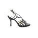 The Touch Of Nina Heels: Black Solid Shoes - Women's Size 7 - Open Toe