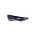 Just Fab Flats: Blue Shoes - Women's Size 6 1/2 - Almond Toe