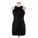 Forever 21 Casual Dress - Mini: Black Solid Dresses - Women's Size Medium