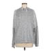 Simply Vera Vera Wang Pullover Hoodie: Gray Marled Tops - Women's Size Medium