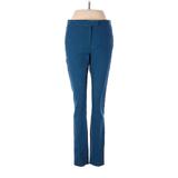 J.Crew Dress Pants - Mid/Reg Rise Boot Cut Slim: Blue Bottoms - Women's Size 4