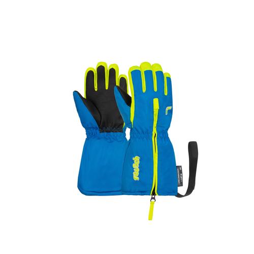 "Skihandschuhe REUSCH ""Tom"" Gr. 5, gelb (gelb, blau) Kinder Handschuhe Skihandschuhe mit langer Stulpe"