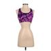 Nike Active Tank Top: Purple Print Activewear - Women's Size Small