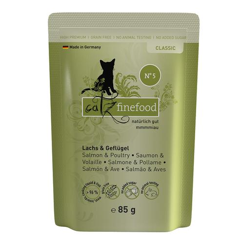8x85g Salmon & Poultry Catz Finefood Wet Cat Food
