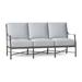 Summer Classics Monaco 74.5" Wide Outdoor Patio Sofa w/ Cushions Metal/Olefin Fabric Included/Rust - Resistant Metal in Gray | Wayfair