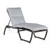 Summer Classics Skye 80.5" Long Reclining Single Chaise w/ Cushions Wicker/Rattan in Black | Outdoor Furniture | Wayfair 35832+C483749W749