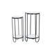 Orren Ellis Insley Plant Stand - Set of 2 Metal in Black/White | 27.5 H x 14 W x 14 D in | Wayfair AC0A46814E3942D882979E17DDD237FA