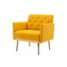 Accent Chair - Mercer41 Accent Chair Polyester in Yellow/Brown | 32.28 H x 25.59 W x 31.1 D in | Wayfair 8F8A9AF52D854C1ABB75BC2089B5C7ED