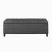 Red Barrel Studio® Clarinda Fabric Upholstered Storage Bench Wood in Gray/Brown | 18.89 H x 50.3 W x 19.29 D in | Wayfair