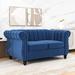 House of Hampton® Jazmaine 51" Upholstered Loveseat Polyester in Blue | 31.5 H x 51 W x 36 D in | Wayfair B96295E7B06F437FB27649D4559D1ED2