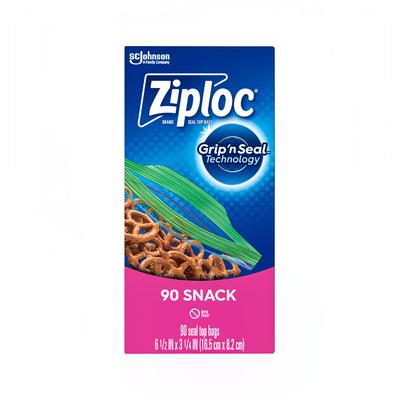 SC Johnson 71143 Ziploc Zipper Seal Top Snack Bag - 6 1/2