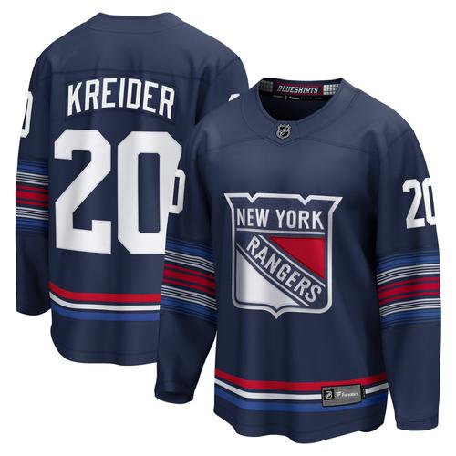 New York Rangers Fanatics 2023/24 Replika-Alternatives Breakaway-Trikot – Marineblau – Chris Kreider – Herren