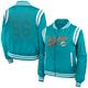 Miami Dolphins WEAR by Erin Andrews Bomber Jacket - Womens