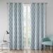 1 Piece Blackout Curtain Panel, Polyester Slub Printed Ilat Window Panels with Grommet Top