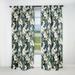 Designart "Grey And White Blossoms Orchid Lovely" Floral Blackout Curtain Panels
