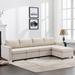 Beige Modern 4+1 pc Linen Modular Sectional Sofa Couch Set