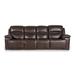 Brown Brown Leather Power 4 Seats Reclining Sofa, Adjustable Headrest