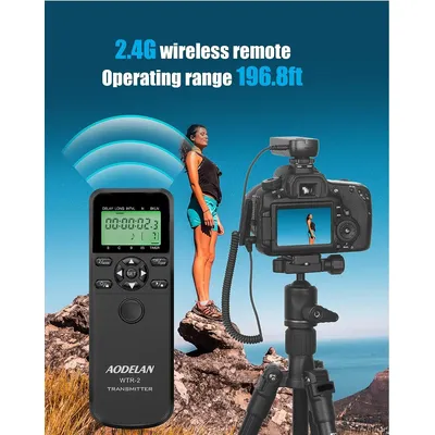 Wireless WTR-2 Kamera Timer Shutter Release Zeitraffer Intervalometer Fernbedienung für Canon Sony