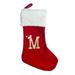 Christmas Stocking Pendant Letter Embroidered Knit Christmas Stocking for Gifts Christmas Decoration