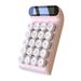 Retro Calculator Mechanical Keyboard Portable Computer 10 Digit LCD Display Financial Office Calculator-Pink
