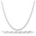 14K Gold Filled White 2MM Rope Chain 24 unisex