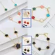 Heißer Verkauf 10 Farben fünf blättriges Blumen set Armband Halskette Ringe klassische einfache