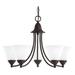 Sea Gull Lighting 31576-782 5-Light Chandelier Shades Heirloom Bronze